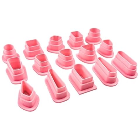 Polymer Clay Cutters for Earrings – The Clayful Co Dangle Stud Pack Set of 15 – Cookie Cutters for Clay Jewelry Making Cover