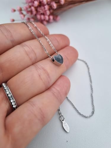 Colar Aço Inoxidável Feminino Delicado Cordão Corrente Feminina Fininha Pingente Coração