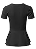 SSOULM Women's Classic Stretchy Short Sleeve Flare... #2