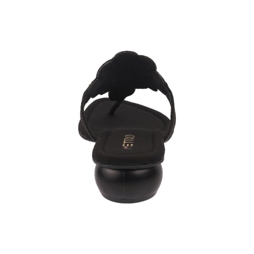 Image of Metro Women Fashion /Ethnic Embroidered Heel Slip-on Sandal