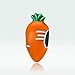Carrot Charm 925 Sterling Silver Strawberry Durian Banana Lemon Fruit Birthstone Anniversary DIY for Pandora Charm Bracelet (Carrot)