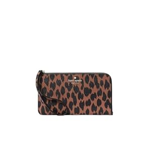 Kate Spade New York Staci Medium L Zip Wristlet (Leopard Print)