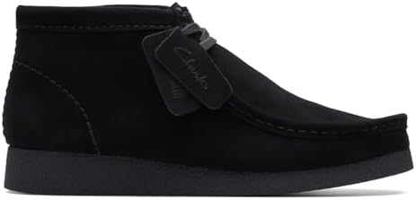 Clarks Men's WallabeeEVO Chukka Boot, Black Suede, Size 12 | Image 1