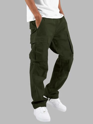 Image of Noble Monk Men's Cargo Pant | Drawstring | Solid Cargo | Multi Pockets Trackpant