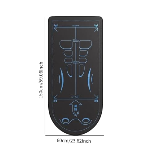 Menolana Roller Wheel Exercise Mat Yoga Pad, Non Slip Abdominal Knee Mat, Gym Floor Pad for Training Jump Rope Home Pilates Workout