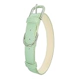 🐶[Hebillas dobles] Textura suave y buena permeabilidad al aire, puede hacer que tu querida mascota se sienta cómoda. Con diseño de doble hebilla, alta dureza y resistencia al desgarro, este collar para mascotas puede evitar eficazmente que tu mascota se escape.