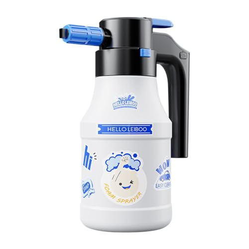 Mulcort Pulvérisateur à Mousse électrique, 1,5L Pulvérisateur à Pression avec USB Rechargeable, de Lavage de Voiture pulvérisateur à Pression pour la beauté et Le Nettoyage de la Maison, du Jardin