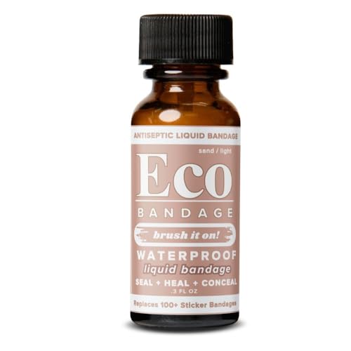 ECO BANDAGE Light Skin Tone Waterproof Liquid Bandage - Seals, Heals & Conceals Wounds and Imperfections