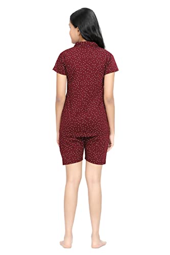 Image of Kids Night Suit for Girls - Cotton Set of Pyjama & T-Shirt Sleepwear - Lightweight & Comfortable Night Wear for Kids