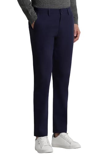 Image of Peter England Men's Regular Fit Mid Rise Pants