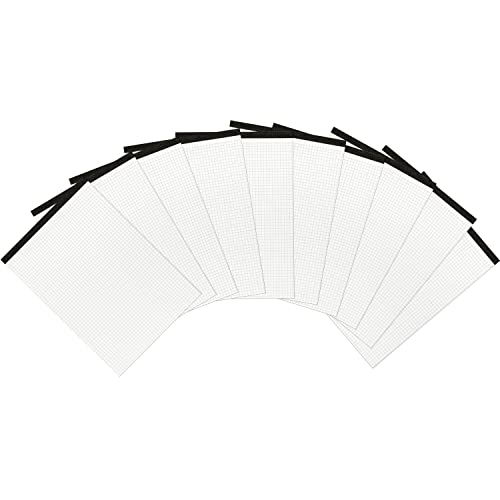 Landre 100050632 - Bloc de notas (DIN A4, 50 hojas, cuadrícula, papel sin celulosa, cuadriculado, perforado, 60 g/m2, 10 unidades) Cover
