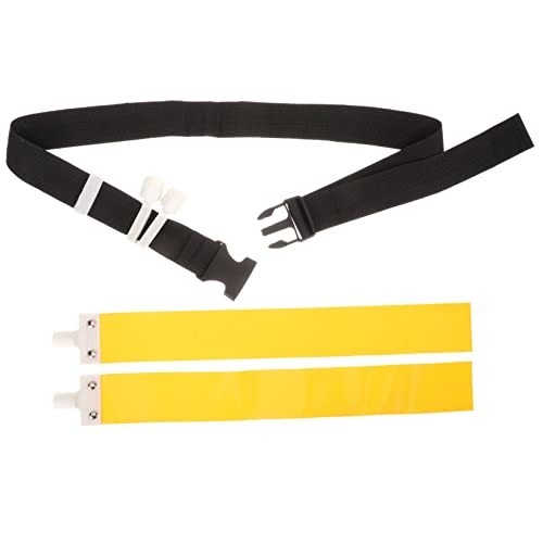 GAROZATION Football Flag Belt Rugby Waist Belt for Outdoor Games Easy to Use Football Equipment with Moveable Flags for Training and Fun