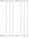 hauck 21cm Verlängerung für hauck Kinderschutzgitter Stop N Safe 2, Open N Stop KD, Open N Stop, Clear Step, Autoclose N Stop, ohne Bohren, Tür- & Treppenschutzgitter Zubehör (White) (Packung mit 2)