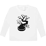 Lavable en la lavadora Azeeda \'Árbol Bonsai\' Camiseta de Manga Larga de niño (5-6 años) (KL00034922)