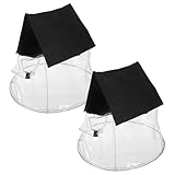 UPKOCH 2 Stück Transparente Bühnenlicht Abdeckungen aus PVC Regenschutz für LED Par und Bewegliche Scheinwerfer Outdoor Bühnenbeleuchtungsschutz