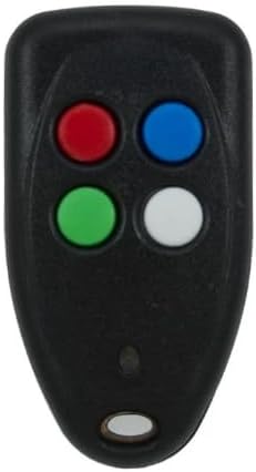 Sherlo 4-Button Remote Control, Multi-Coloured Buttons, Black Housing