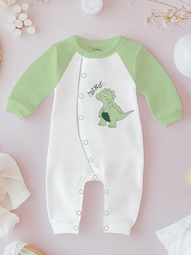 Image of Kidbea Bamboo Viscose Baby Romper, Half Sleeves Printed Bodysuit for Kids