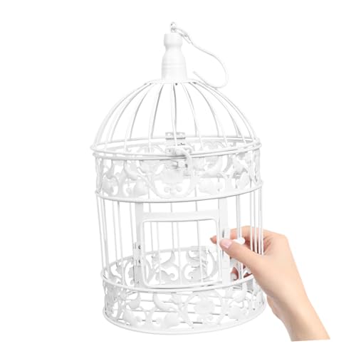 Cage à oiseaux décorative blanche pour mariage romantique et décors de table - 5