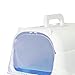 Enclosed Cat Toilet with Hood for Litter Management and Easy Access, Blue