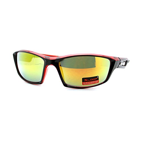 Xloop Mens Sunglasses Sports Fashion Rectangular Wrap Around UV 400