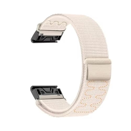 [PLYYQZM] �N�C�b�N�t�B�b�g 20 22 26mm �i�C�������[�v�o���h .�ɍ��� Gar min Fenix 8 7X 7 7S 6X 6 Pro 6S 5 5X �E�H�b�`�����\�u���X���b�g�p�ɓK�p(Starlight color,20mm)