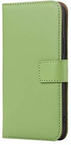 Housse en cuir véritable iPhone 13 vert, protégez ce qui compte avec élégance