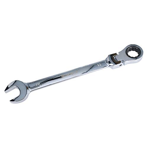 22mm Flexi Headed Ratchet Combination Spanner Metric Wrench 72 Teeth