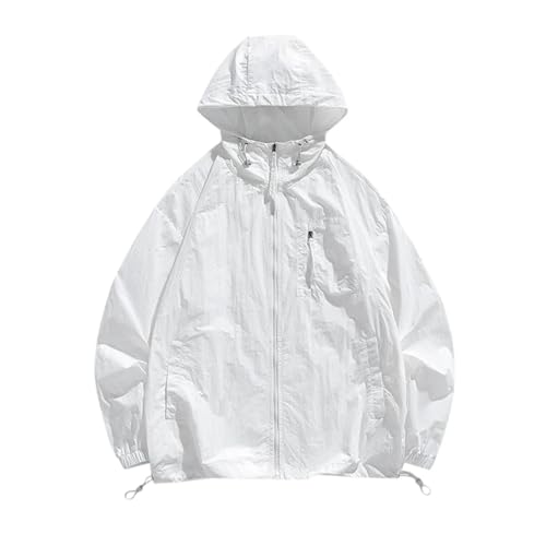 Vêtement de protection solaire à capuche XL blanc pour homme
