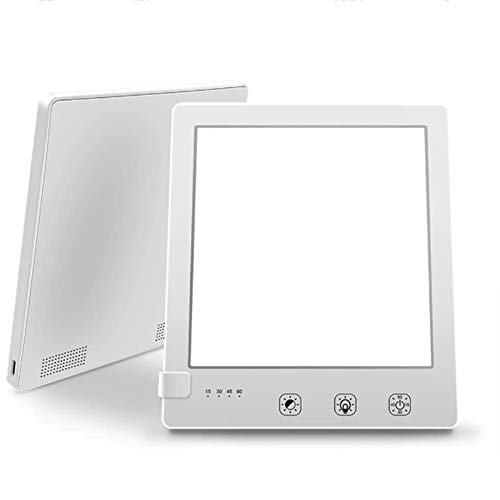 10000 Lux Tageslichtlampe tragbar UV-frei Wirksam Sonnenlicht Energie Lampe,mit 3 Einstellbar Helligkeit Farbe Temperatur und Timer, zum Winter