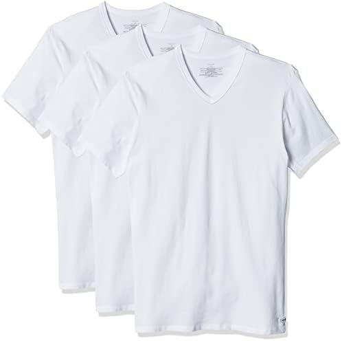 Calvin Klein mens Cotton Stretch Undershirt Packs Base Layer (pack of 3)