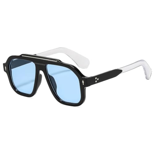 Lunettes de soleil luxe à monture rivetée pour un style original