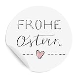 Ostersticker frohe Ostern - 24 selbstklebende Aufkleber mit 