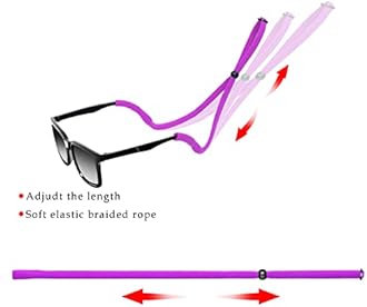 Glasses Strap(6 PCS) Sports Eyeglass Strap,Adjustable Sunglasses Lanyard Neck Holders Cord Retainer for Men Women