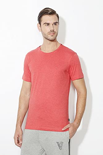 Image of Van Heusen Men Cotton Regular Athleisure Smart Tech T-Shirt - Easy Stain Release, Anti Stat, Ultra Soft