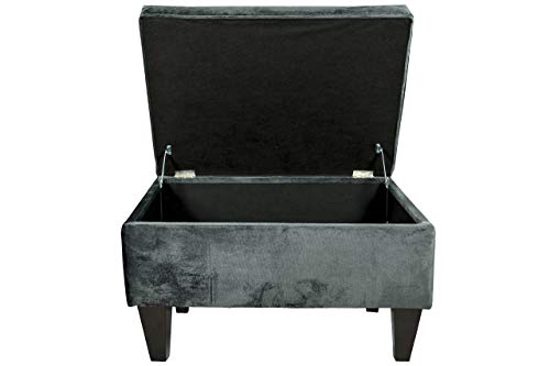 Mjl Furniture Designs Brooklyn Collection Large Upholstered Living Room Lift Top Storage Ottoman, Mystere Series, Cosmic #TOP2