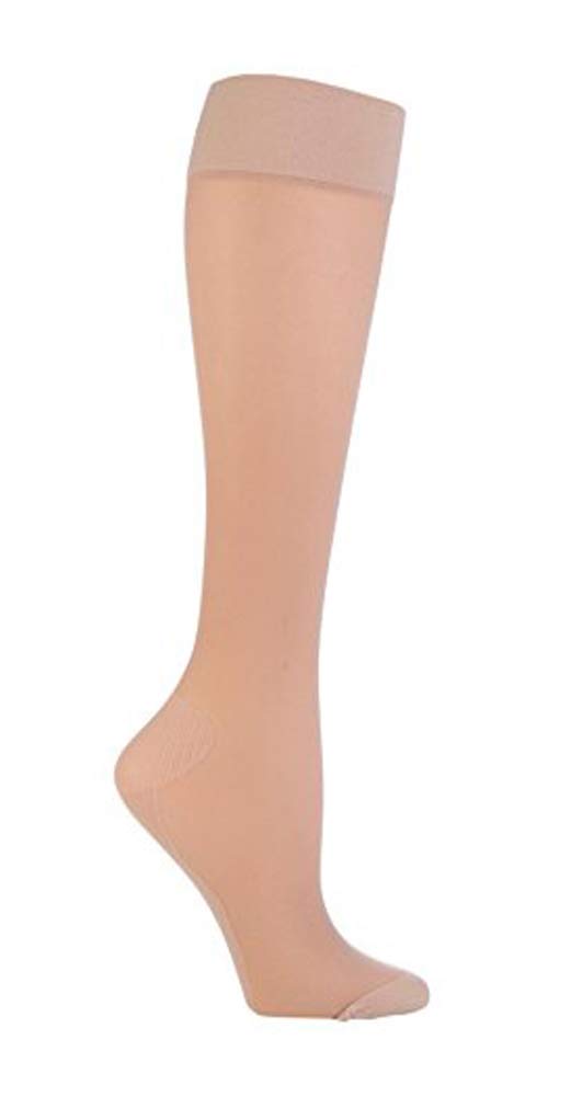 IOMI - Ladies 18 mmHg Graduated Compression Travel Flight Socks for DVT (4-7 uk, Beige)