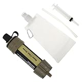 SUPVOX Purificador de Agua Portátil Compacto para Camping Filtro de Seguro para Actividades al Aire Senderismo y Emergencia Depurador Eficaz para Agua Potable Exteriores