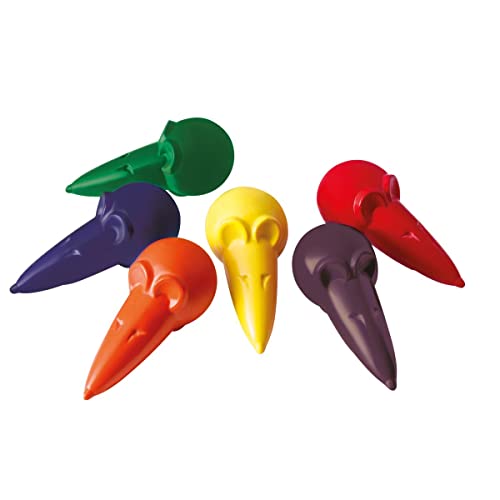 Pelikan Wachsmalstifte 803328 in Mäuseform, 6er Set farbig sortiert