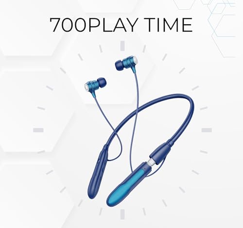 Image of Original for Boat Nirvana 700 ANC Wireless Neckband Earphones, 30dB Active Noise Cancellation, 700H Playtime, Magnetic On /Off, Spatial Audio, AI ENx Mic, Fast Charging (Navy Blue)