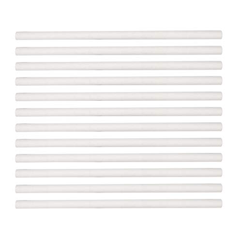 Questech Décor Quarter Round Tile Liner, 1/2 X 12 Inch Jolly Corner Tile Shower Trim, Decorative Kitchen Backsplash Tile Edge Trim Cap, Bright White Matte, 12 Pack #TOP1
