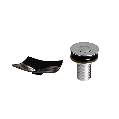 Kit Cuba F44 C/Válvula Click Botão 1''B (2,6cm) Preto