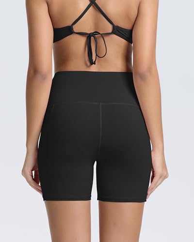 Beautikini Period Swimwear Menstrual Tummy Control Swimsuit 3.9" High Waist Leakproof Bathing Suit Bottoms for Teen Girls4