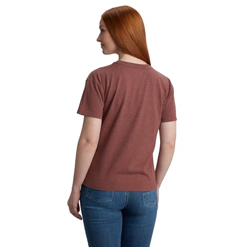 Image of Carhartt Women's 106813 Women's Loose Fit Short-Sleeve Heavyweight Henley T-Shi