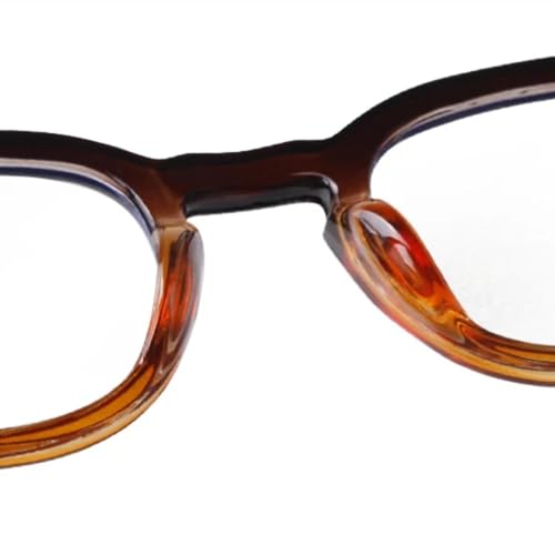 Lunettes rondes plates avec rivets de style rétro et épuré - 3