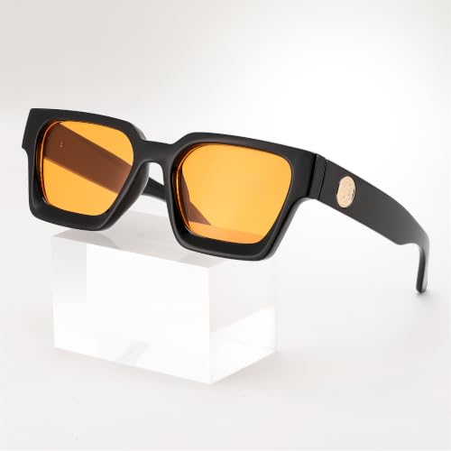 Image of FEISEDY Vintage Small Sunglasses Oval Slender Metal Frame Candy Colors B2277
