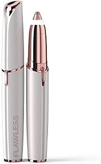 Finishing Touch Flawless Next Generation Brows, Eyebrow Hair Trimmer  AA Battery Included, White