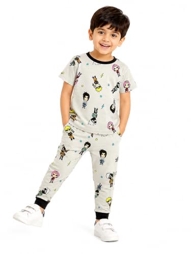 Image of TuddyBuddy Boys & Girls Half Sleeves T-shirt & Lounge Pant Nightwear Set - 100% Cotton Jersey