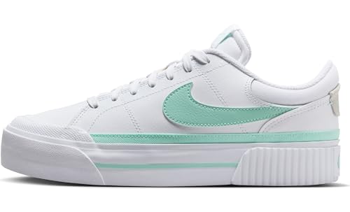 Nike Court Legacy Lift MT - Women's (FZ3770-100, White/Mint Foam/Barely Green)