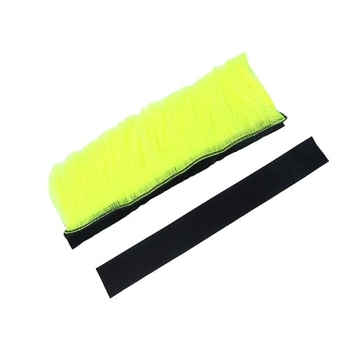 PAXLAMB Helmet Mohawk Wigs Skinhead Wig Hair Patches Hairpiece for Bicycle Motorcycle Cycling Scooters Polo Ski Snowboard Cosplay Costume (Fluorescence Yellow) - Image 2