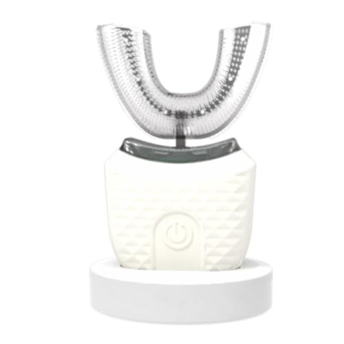 VIDECOR Cepillo de Dientes Blanqueador, Cepillo de Dientes Eléctrico Ultrasónico en Forma de U para Adultos, Automático, Recargable, Lavable Viajes y Uso Doméstico con,A